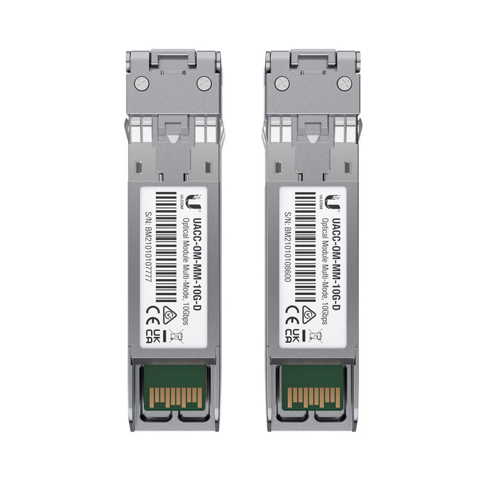 Ubiquiti UniFi 10 Gbps Multi-Mode Optical Module (2-Pack) [UACC-OM-MM-10G-D-2]