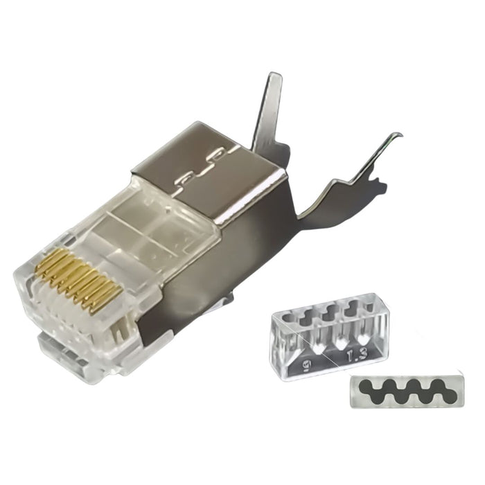 Shireen SmartFeed CAT6 Shielded RJ45 Connector (100-Pack) [CON-RJ45-C6-100]