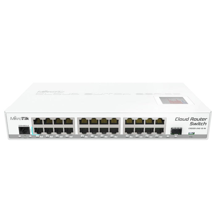 MikroTik 24x Gigabit Ethernet layer 3 Smart Switch [CRS125-24G-1S-IN] **Open Box**