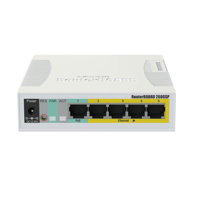 MikroTik 5x Gigabit PoE out Ethernet Smart Switch [RB260GSP] **Open Box**