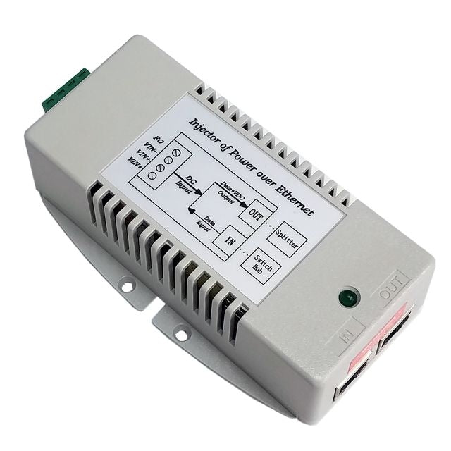 Tycon Systems 10-15VDC In 56V Out 50W Gigabit High Power DC to DC Converter and PoE Inserter [TP-DCDC-1248G-HP]