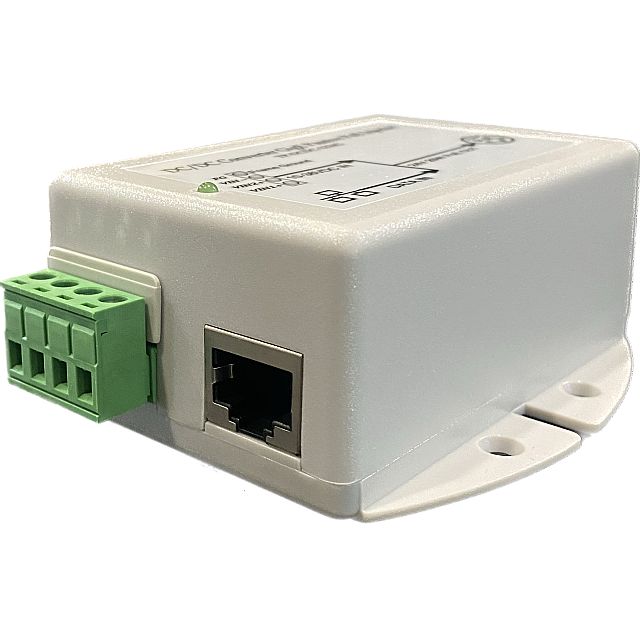 Tycon Systems 10-36VDC In 48V Out 20W Gigabit DC to DC Converter and PoE Inserter [TP-DCDC-1248G]