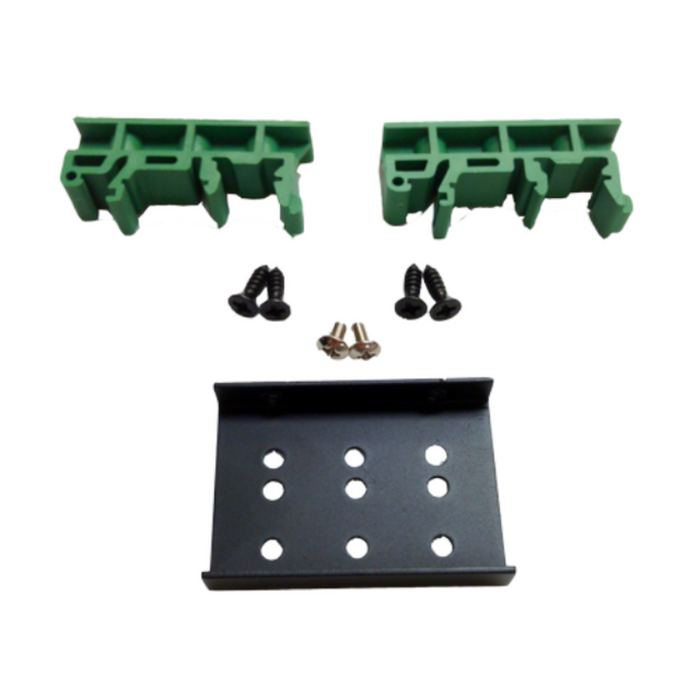 Tycon Systems Universal DIN Rail Mounting Clips with Bracket for Vertical Mounting [DIN-ClipKit-Uni]