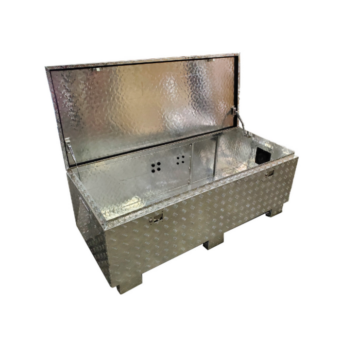 Tycon Systems 65 x 18 x 20in Aluminum Diamond Plate Outdoor Enclosure [ENC-AL-65x18x20]