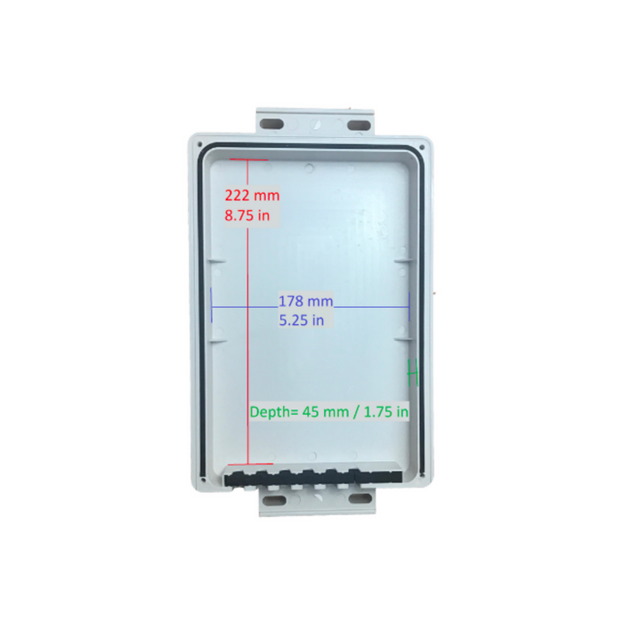 Tycon Systems Outdoor Weatherproof Enclosure for TP-SW 5/8 Port Series POE Switches [ENC-SW-8x5]