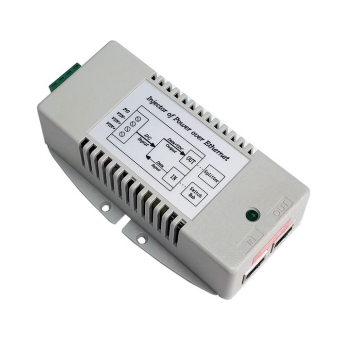 Tycon Systems 18-36VDC In 56V Out 50W Gigabit High Power DC to DC Converter and PoE Inserter [TP-DCDC-2448G-HP]