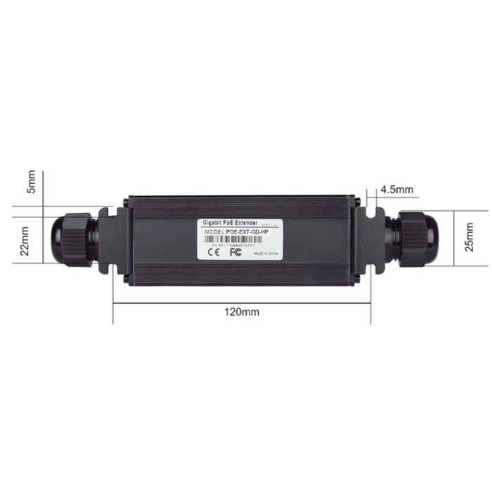 Tycon Systems Outdoor Gigabit PoE and Ethernet Extender [POE-EXT-GD-HP]