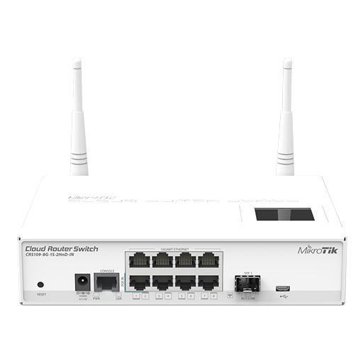 EOL_MikroTik CRS109-8G-1S-2HnD-IN Cloud Router 8 Gigabit port L3 Switch