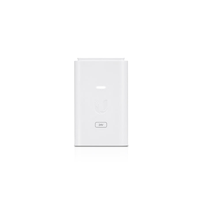 Ubiquiti 24V DC 12W Gigabit Replacement PoE Adapter, White [POE-24-12W-G-WH]