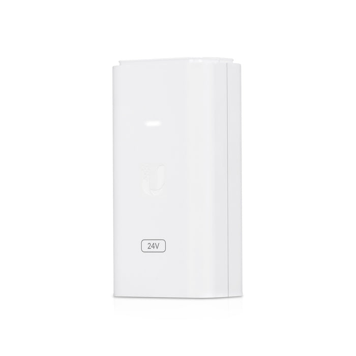 Ubiquiti 24V DC 12W Gigabit Replacement PoE Adapter, White [POE-24-12W-G-WH]