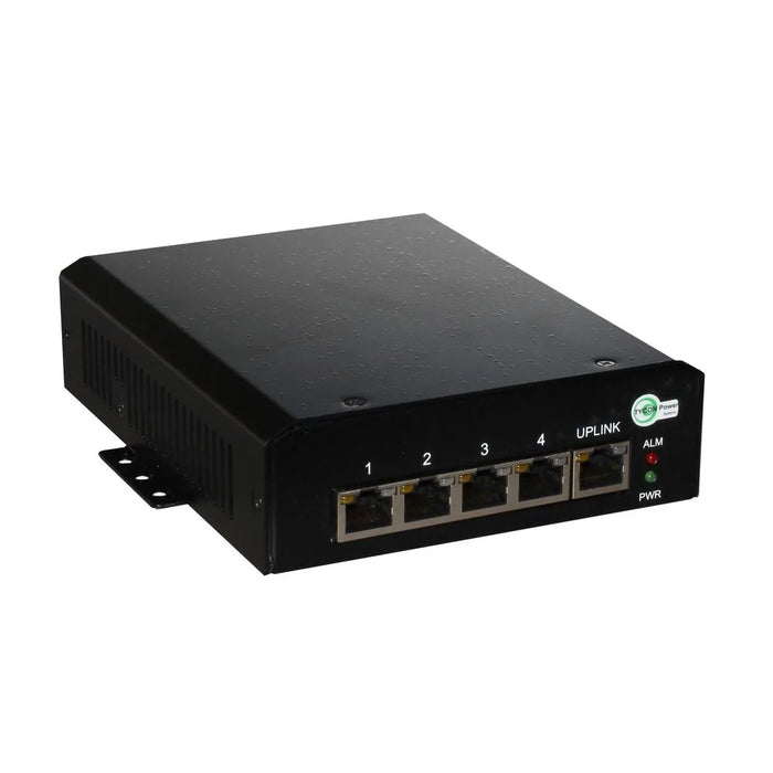 Tycon Systems 5 Port High Power Unmanaged Industrial GigE 802.3at PoE Network Switch [TP-SW5G-24HP]